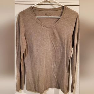Gray colored long sleeved sweatshirt